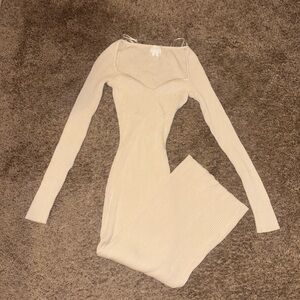 H&M Cream Maxi Dress